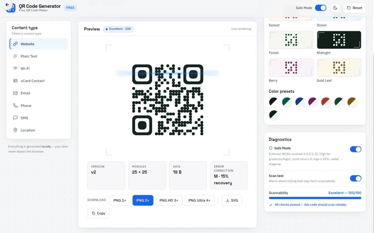 QR Code Generator — Free QR Code Generator — On-Brand & Scannable